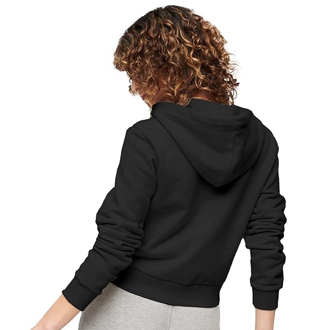Women's Casual Cropped Zip-Up Hoodie Gallery